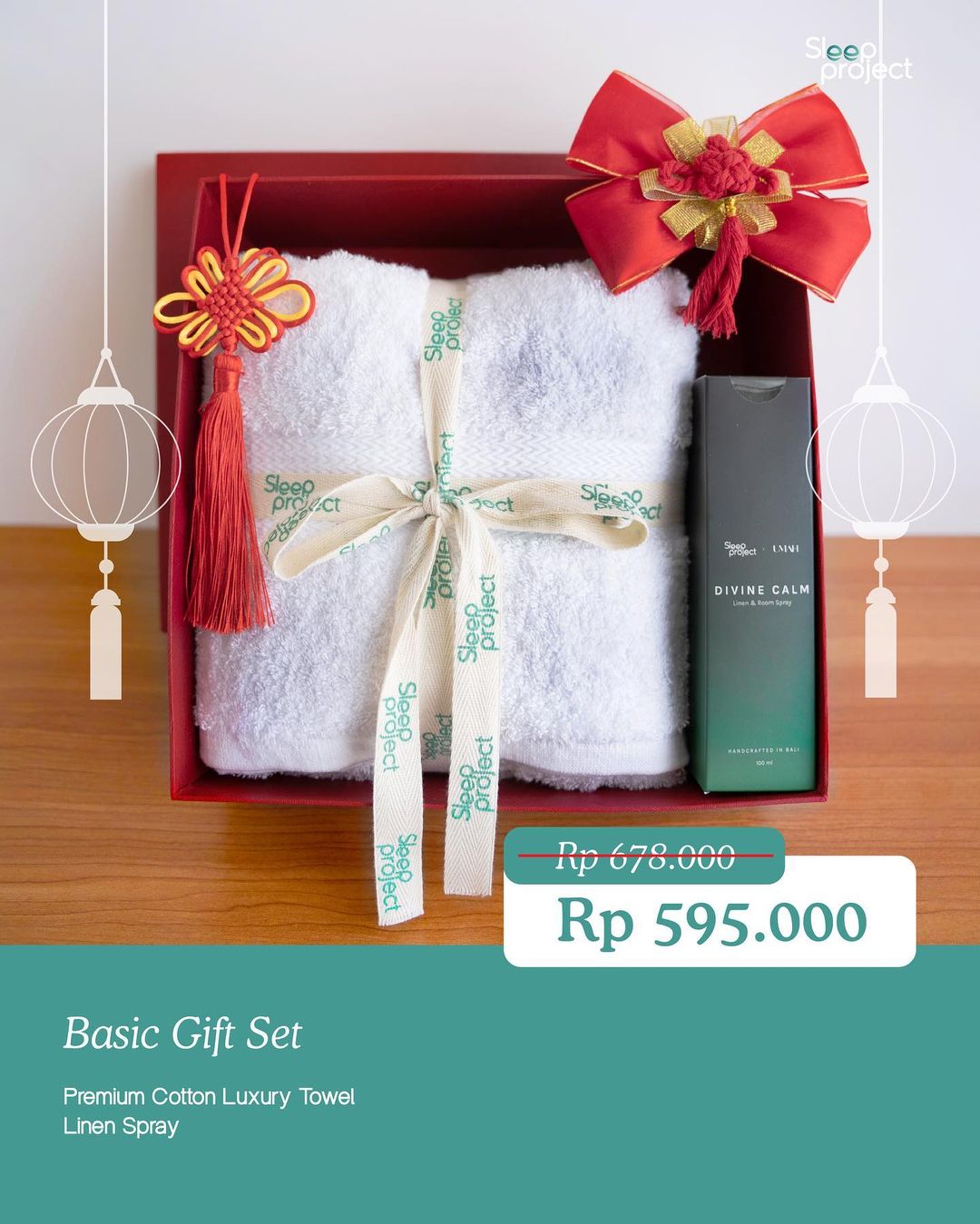 Basic Imlek Gift Set - Premium Towel & Linen Spray | Sleep Project ...